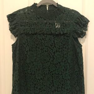 Lace Mock Neck Top